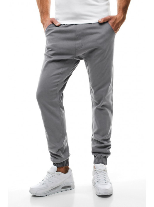 Брюки на резинке серые FC1_4579