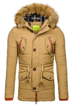 Парка бежевая