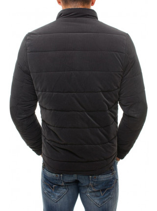 Демисезонная куртка антрацит с вставкой