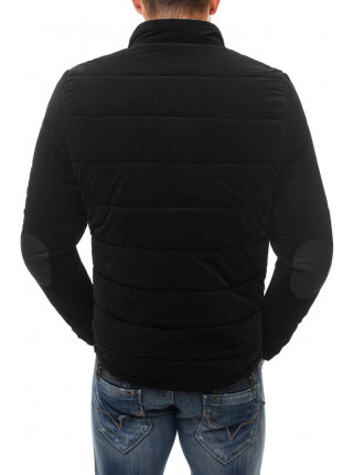 Демисезонная куртка черная с вставкой