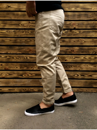 Брюки на липучке бежевые