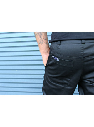 Зауженные брюки на липучке