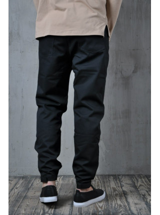 Зауженные брюки на липучке