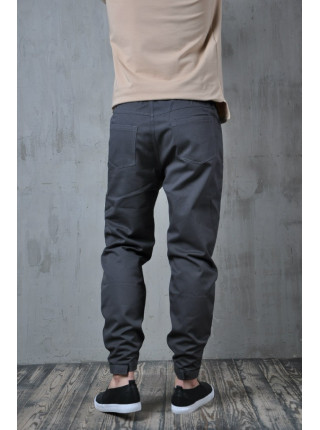 Зауженные брюки на липучке