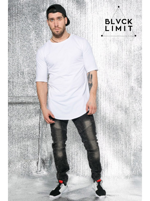 Футболка удлиненная белая DC2332