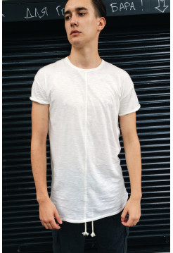 Футболка удлиненная со швом