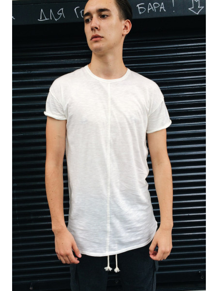 Футболка удлиненная со швом