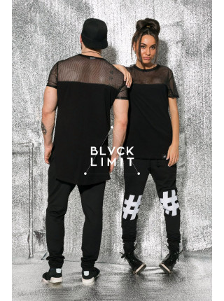 Футболка сетка на половину