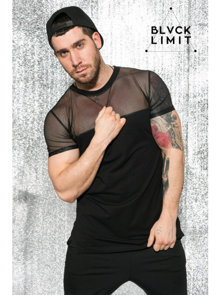 Футболка сетка на половину