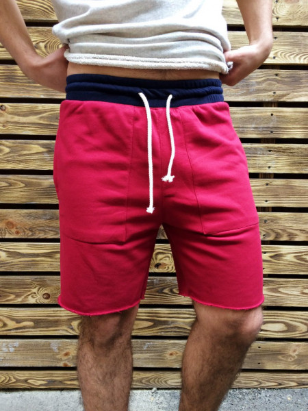 Шорты Monochrome спортивные бордо