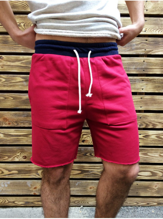 Шорты Monochrome спортивные бордо DC2358