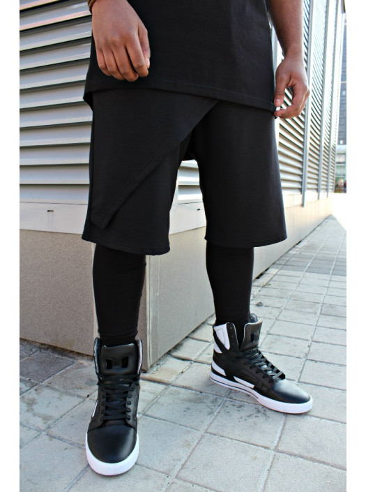 Шорты черные с запАхом DC2340