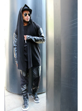 Мантия с кожаными рукавами