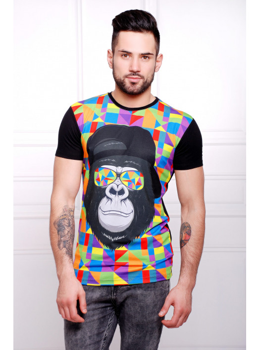 Обезьяна в очках Футболка Men-2В psФР-00001803_000015461