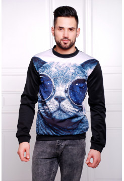 Кот в очках Свитшот №2 Men (весна) д/р