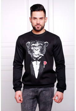 Обезьяна с цветком Свитшот №2 Men (весна) д/р