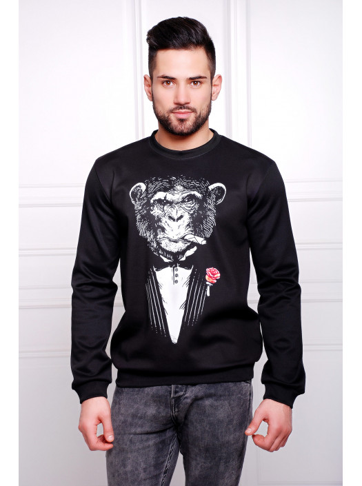 Обезьяна с цветком Свитшот №2 Men (весна) д/р ps00-00000156_000015523