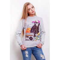 Обезьяна хипстер кофта Свитшот 2 д/р