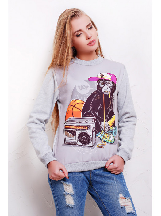 Обезьяна хипстер кофта Свитшот 2 д/р psФР-00001138_000013608