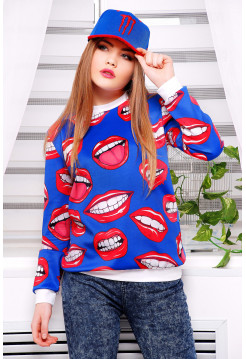 Губы кофта Свитшот №1 (весна) д/р
