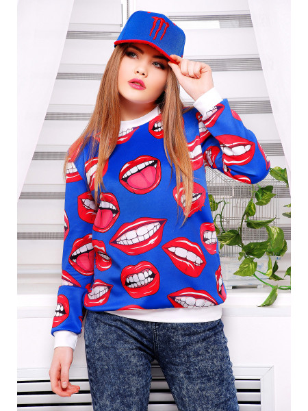 Губы кофта Свитшот №1 (весна) д/р