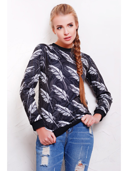 Перья кофта Свитшот №1ДН д/р