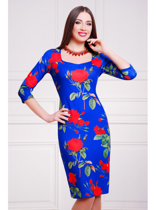 Роза синий платье Вики д/р ps00-00000104_000014856