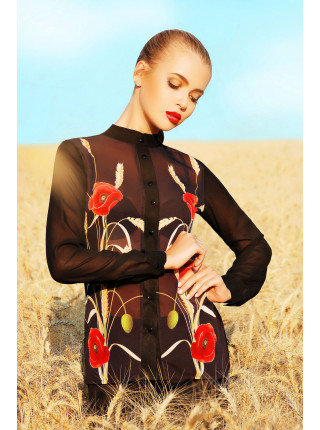 Маки блуза Лекса 3Ш д/р