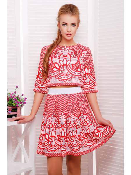 Узор красный Костюм Амадея