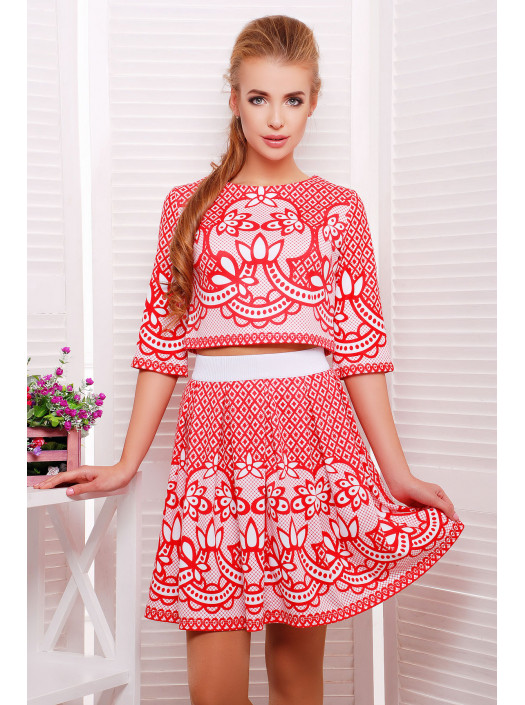 Узор красный Костюм Амадея psФР-00002088_000013584