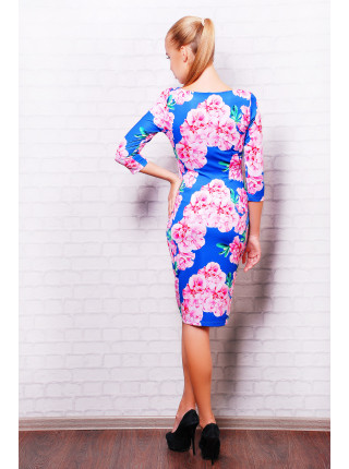 Розовые цветы платье Лоя-1 д/р