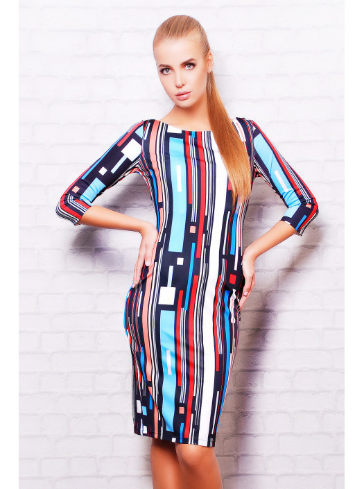 Полоски платье Лоя-1 д/р psФР-00001854_000011496