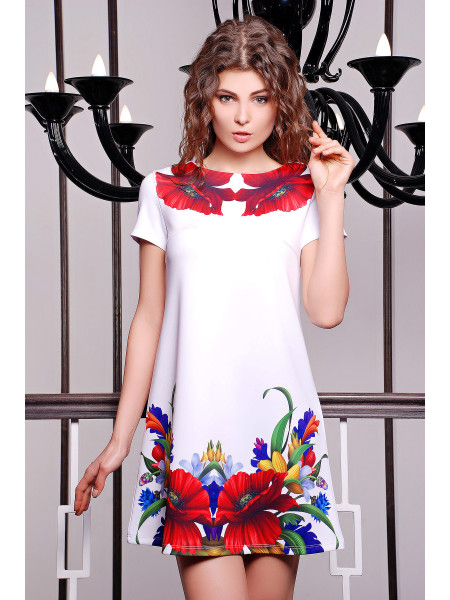 Маки платье Тая-2 к/р