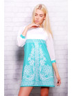Кружево мята платье Тая-1 (шифон) д/р psФР-00001721_000010323
