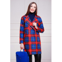 Клетка красно-фиолетовая пальто Сэмми2