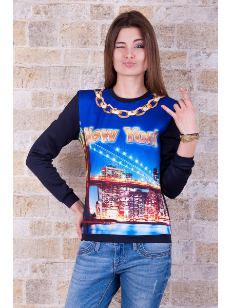 Нью-Йорк кофта Свитшот №2 (весна) д/р