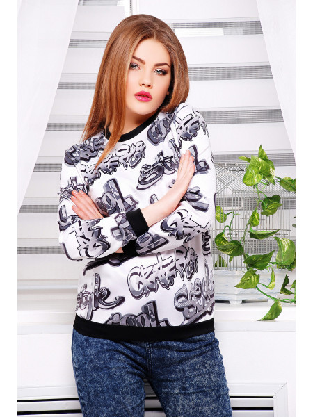 Граффити кофта Свитшот №1 (весна) д/р