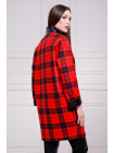 Клетка красно-черная пальто Клоди2 ps00-00000110_000014504
