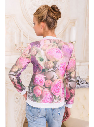 Розы Dior кофта Свитшот 1 д/р