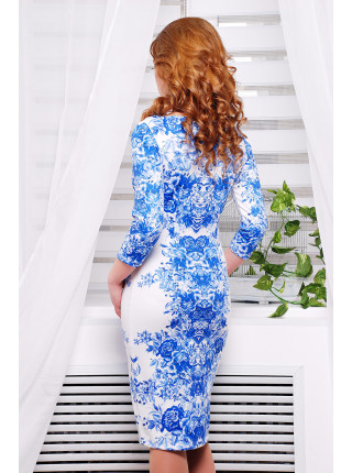 Розы синие платье Лоя-1 д/р