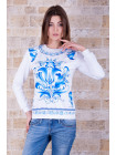 Гжель кофта Свитшот №2 (весна) д/р psФР-00001395_000007111