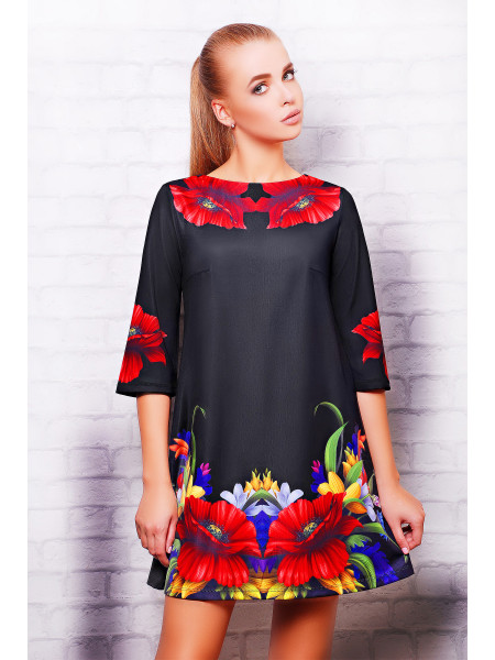 Маки платье Тая-3 д/р