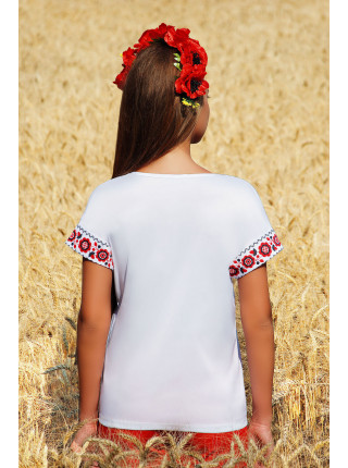 Узор цветы блуза Кимоно 2Н к/р