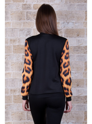 Леди Леопард кофта Свитшот №3 (весна) д/р