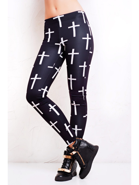 Крест белый лосины РП