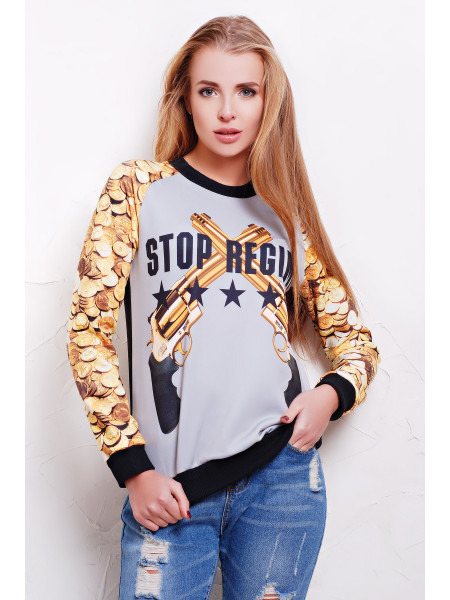 Пистолеты кофта Свитшот Реглан №5ДН д/р