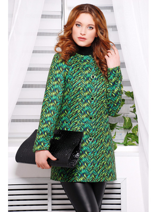 Абстракция зеленая пальто Рада ps00-00000149_000015236