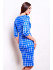 Клетка синяя платье Лоя-1Ф д/р psФР-00002060_000014188