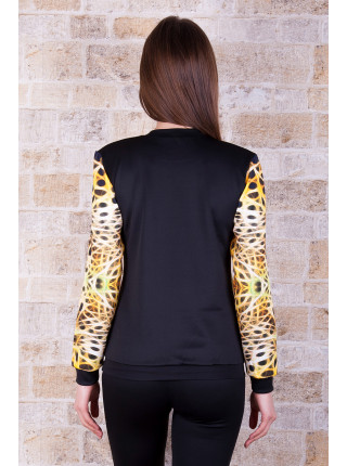 Леопард 3D кофта Свитшот №3 (весна) д/р