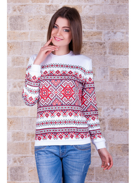 Украинский орнамент кофта Свитшот №1 (весна) д/р psФР-00001392_000006979